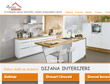 Tablet Screenshot of dijanainterijeri.hr